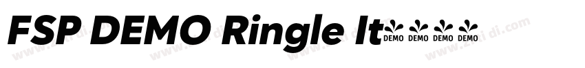 FSP DEMO Ringle It字体转换 FSP DEMO Ringle It字体转换